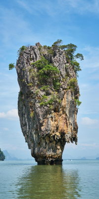 Kalksteinfelsen in der Bucht von Phang Nga